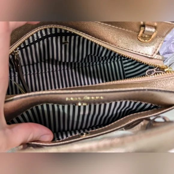 NWT Set Kate Spade Cameron Street Mini Candace Bag & Stacy Wallet Rose Gold NEW - Picture 15 of 16